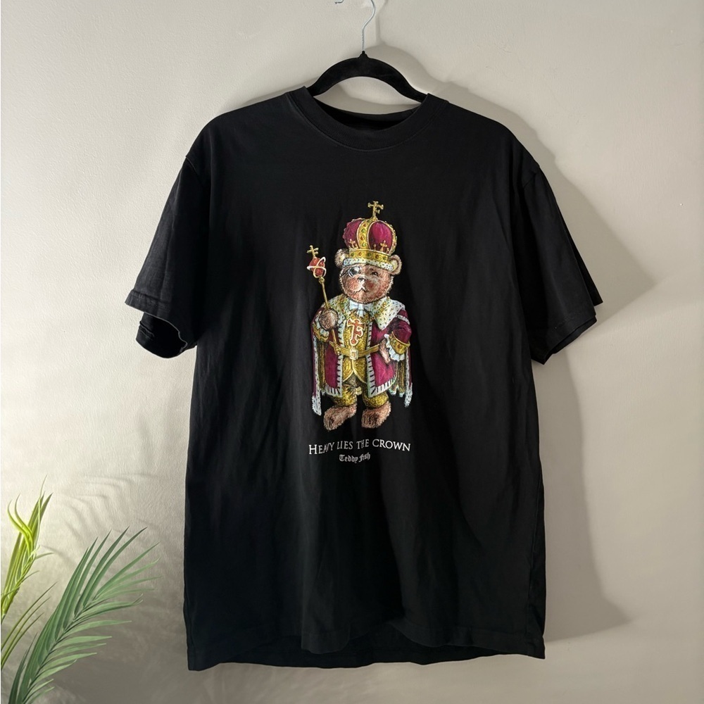 Teddy Fresh Heavy Lies The Crown Black Short Sleeve T-Shirt